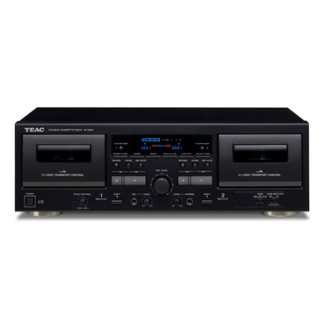 TEAC W-1200 Piano cassetta 2 console Nero (W-1200-B)