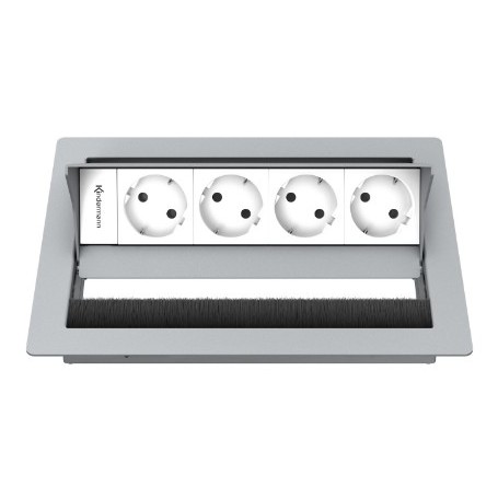 Kindermann 7492000074 cassetta di scarico Tipo F Argento, Bianco