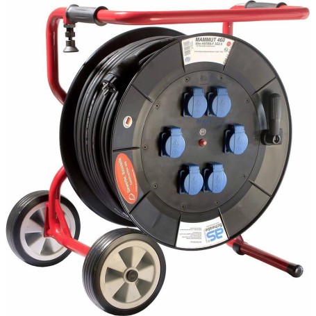 AS Schwabe Kabeltrommel 80.00 m Schwarz Schutzkontakt-Stecker 26200 (26200)
