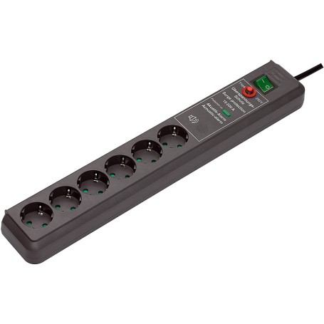 Brennenstuhl Secure-Tec Surge Protection 15.000 A Nero 6 presa(e) AC 3 m (1159540376)