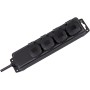 Brennenstuhl 1159960 protezione da sovraccarico Nero 4 presa(e) AC 230 V 2 m (1159960)