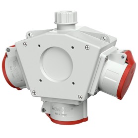 MENNEKES 92917 presa energia Tipo F Rosso, Bianco