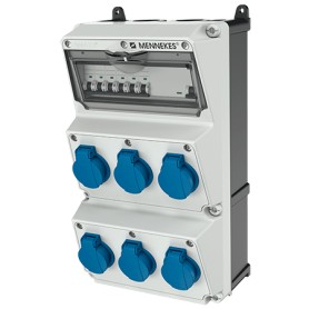 MENNEKES 930001 presa energia Tipo F Nero, Blu, Bianco