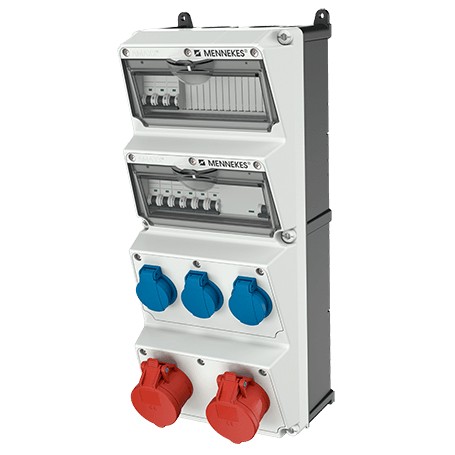 MENNEKES 940002 presa energia Tipo F Nero, Blu, Rosso, Bianco
