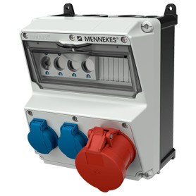 MENNEKES 920010 presa energia Tipo F Blu, Rosso, Bianco
