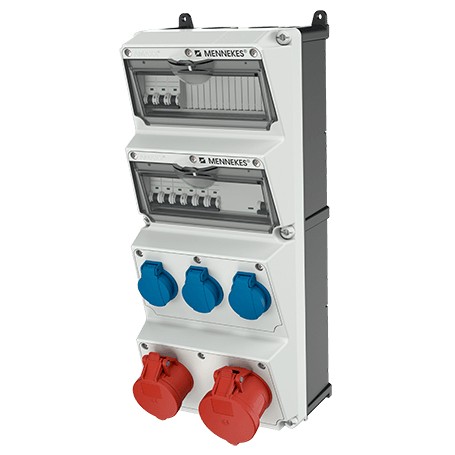 MENNEKES 940005 presa energia Tipo F Blu, Grigio, Rosso, Bianco