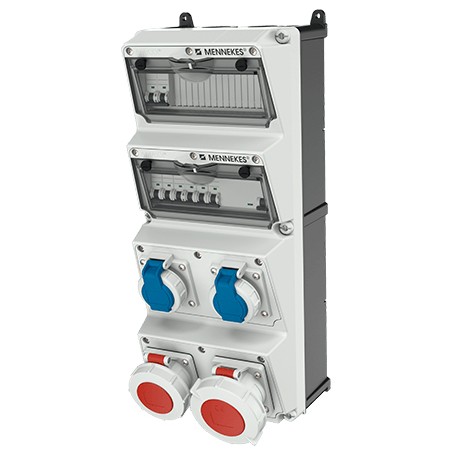 MENNEKES 940014 presa energia Tipo F Blu, Grigio, Rosso