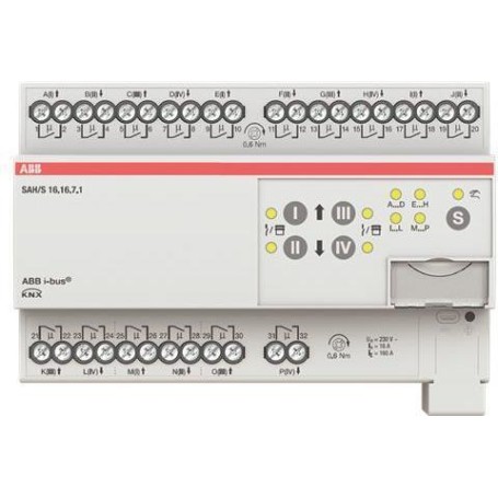 ABB Stotz S&J Schalt-/Jalousieaktor 16fach 16A, REG SAH/S16.16.7.1 (2CDG110251R0011)
