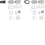 Hager GAPSET2 presa energia 2 x RJ-45 Bianco