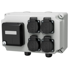 MENNEKES 25748 presa energia Tipo F Nero, Grigio