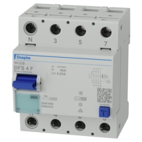 Doepke DFS 4 063-4/0,03-F interruttore automatico Dispositivo a corrente residua Tipo F (09144820)