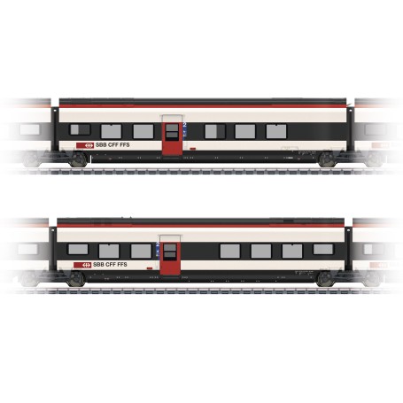 Märklin Add-On Car Set 2 for the Class RABe 501 Giruno parte e accessorio di modellino in scala Vagone passeggeri (43462)