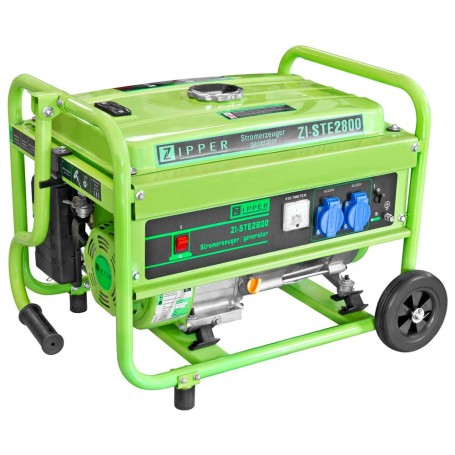 Zipper ZI-STE2800 gruppo elettrogeno 4800 W 15 L Benzina Nero, Verde
