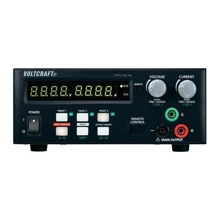 VOLTCRAFT Labornetzgerät, einstellbar CPPS-160-84 0.02 - 84 V/DC 0.01 - 5 A 160 W USB fernsteuerbar, programmierbar, Aut (CPPS-