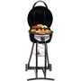 Trisa BBQ Star 2 in 1 Grill Elettrico + Carbone Nero, Argento 2000 W (7596)