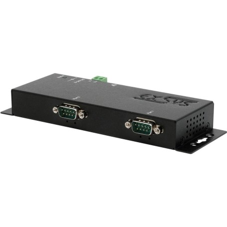 EXSYS GmbH Ethernet zu 2 x RS-232/422/485, inkl. 12V/3A Netzteil (EX-6122-2)