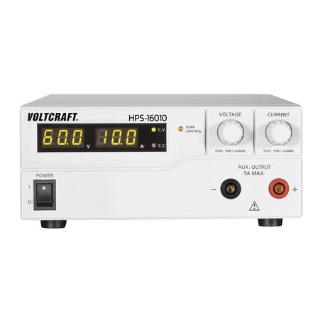 Voltcraft Labornetzgerät, einstellbar HPS-16010 1 - 60 V/DC 0 - 10 A 600 W 1 x Remote (HPS-16010)