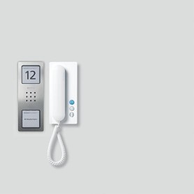 Siedle SET CA 812-1 E/W Acciaio inox, Bianco (210008738-00)