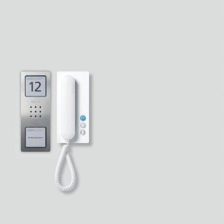 Siedle SET CA 812-1 E/W Acciaio inox, Bianco (210008738-00)