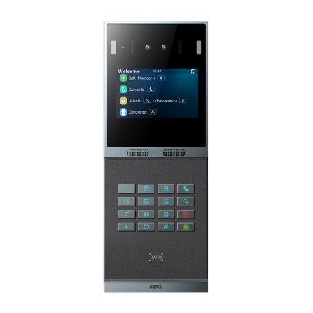 Fanvil i66 sistema per video-citofono 2 MP 10,2 cm (4") Nero, Grigio (I66)