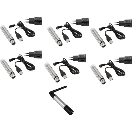 EUROLITE Set QuickDMX 1x Sender + 6x AKKU Empfänger (20000902)