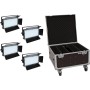 EUROLITE Set 4x LED PLL-480 QCL Panel + Case (20000899)