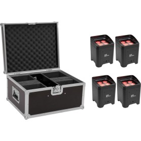 EUROLITE Set 4x AKKU UP-4 Entry QCL Spot + Case (20000934)