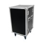 Roadinger 30109132 custodia per attrezzatura audio Custodia rigida Alluminio Nero, Argento