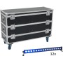 EUROLITE Set 12x LED IP T-Bar 16 QCL Leiste + Case mit Rollen (20000888)