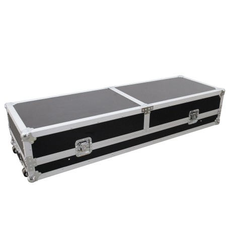 Roadinger 30124208 custodia per attrezzatura audio Tavolo da DJ Custodia rigida Legno compensato Nero, Argento