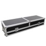 Roadinger 30124208 custodia per attrezzatura audio Tavolo da DJ Custodia rigida Legno compensato Nero, Argento