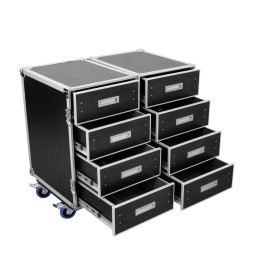 Roadinger 3012643D custodia per attrezzatura audio Universale Custodia trolley Legno compensato Nero