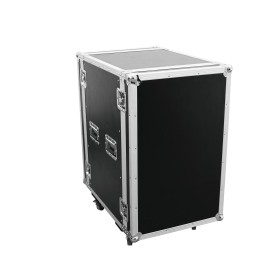 Roadinger 3010980M custodia per attrezzatura audio Amplificatore Custodia rigida Alluminio Nero, Argento