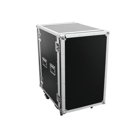 Roadinger 3010980M custodia per attrezzatura audio Amplificatore Custodia rigida Alluminio Nero, Argento