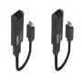 Lindy 43312 moltiplicatore di rete Ricevitore e trasmettitore di rete Nero (43312)