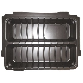 Varioeinsatz 2-fach P-83680 (schwarz, fr MAKPAC Koffer)