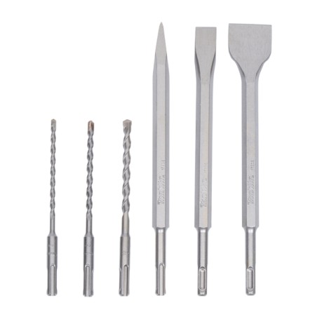 SDS+ Bohrer- und Meiel-Set, Meiel- & Bohrer-Satz (6-teilig) (D-58920)