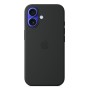 Silikon Case mit MagSafe (schwarz, iPhone 16) (MYY13ZM/A)