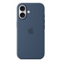 Silikon Case mit MagSafe (dunkelblau, iPhone 16) (MYY23ZM/A)