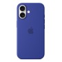 Silikon Case mit MagSafe (blau, iPhone 16) (MYY63ZM/A)
