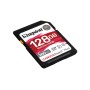 Kingston Technology 128GB Canvas React Plus SDXC UHS-II 280R/100W U3 V60 for Full HD/4K (SDR2V6/128GB)