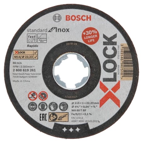Bosch 2 608 619 261 accessorio per smerigliatrice Disco per tagliare (2608619261)