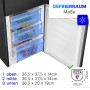 Bomann KG 7353, combinazione frigo/congelatore (acciaio inossidabile (scuro)) (773531)