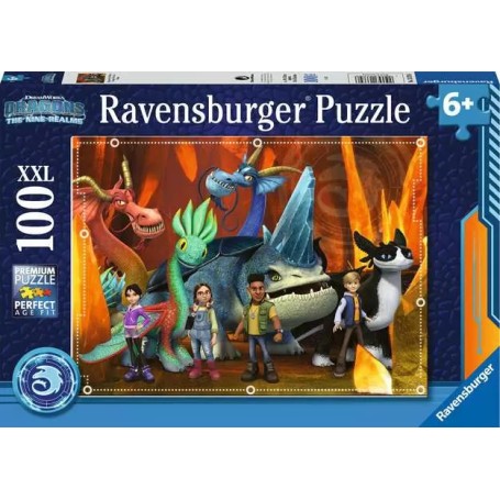 Kinderpuzzle Dragons - Die 9 Welten (100 Teile) (13379)