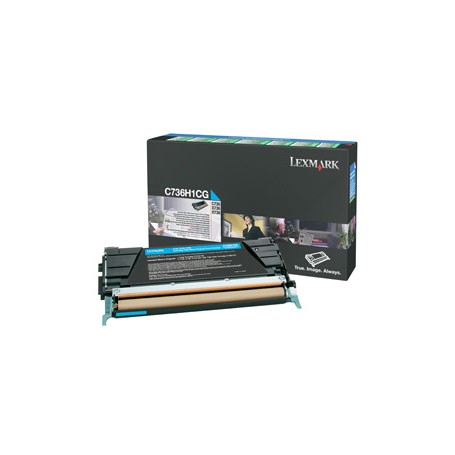 Lexmark C736H1CG cartuccia toner 1 pz Originale Ciano (C736H1CG)