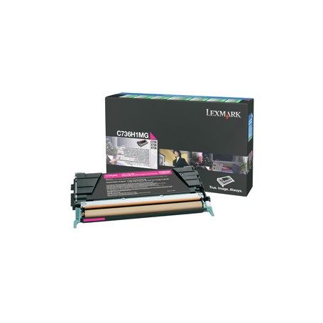 Lexmark C736H1MG cartuccia toner 1 pz Originale Magenta (C736H1MG)