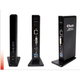 CLUB3D USB Gen1 Type A Dual Display Docking Station (CSV-3242HD)