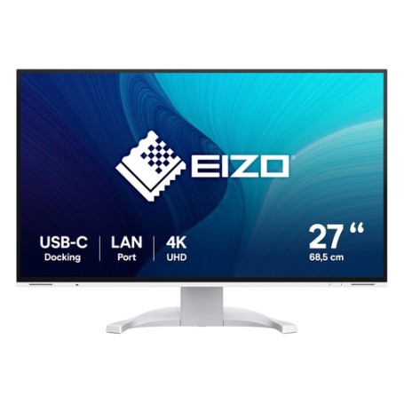 EIZO FlexScan EV2740X-WT Monitor PC 68,6 cm (27") 3840 x 2160 Pixel 4K Ultra HD LCD Bianco (EV2740X-WT)