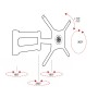 ITB OM06183 Supporto TV a parete 142,2 cm (56") Nero (OM06183) (OM-3SN400X400)