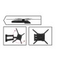 ITB OM06183 Supporto TV a parete 142,2 cm (56") Nero (OM06183) (OM-3SN400X400)